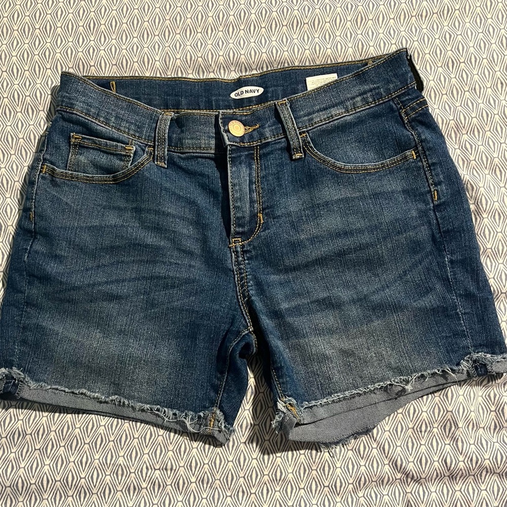 Old Navy Mid Length Blue Jean Shorts